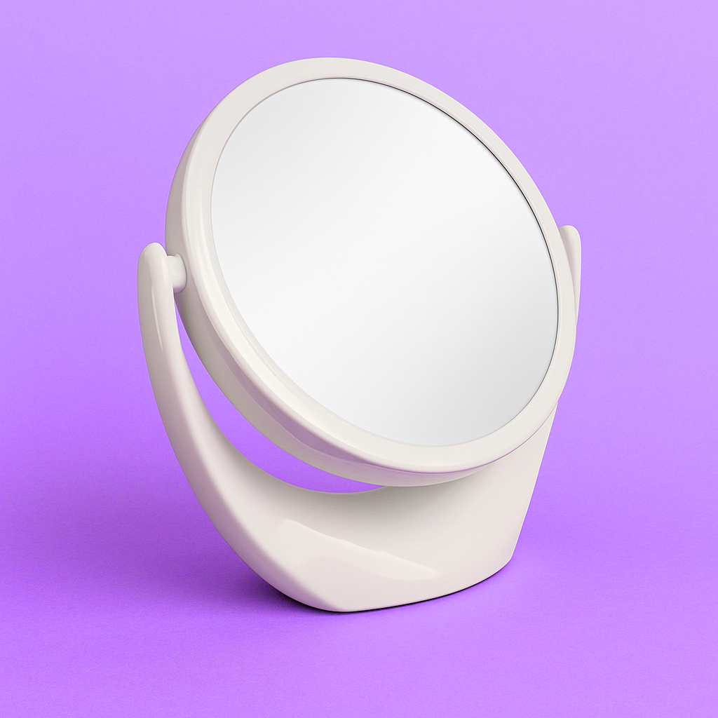 Portable Double-Sided 1x/5x Makeup Vanity Mirror