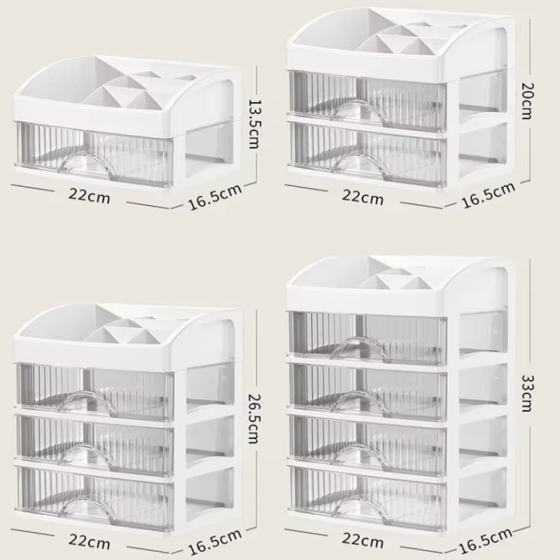 Large Capacity Makeup and Jewelry Organizer Box